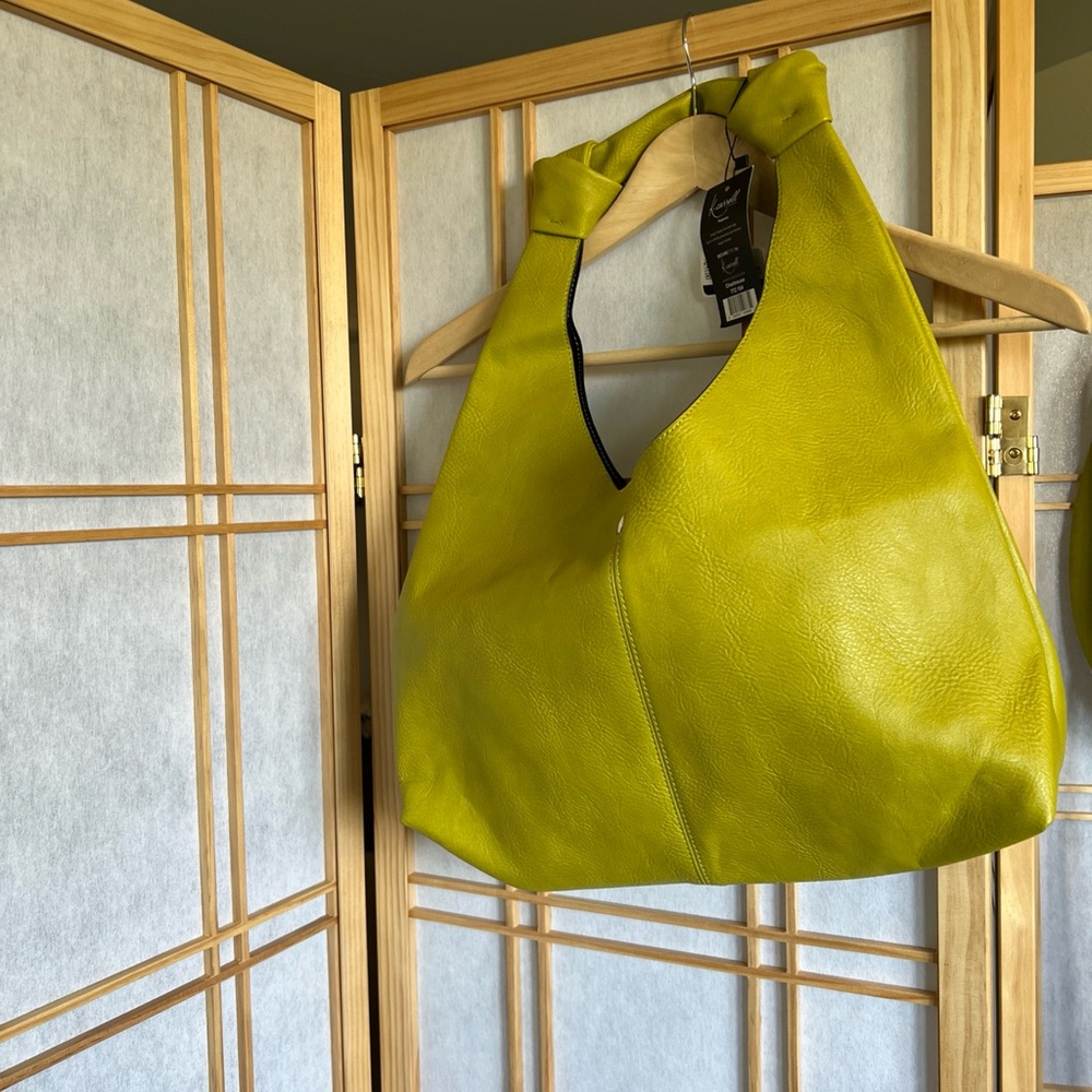 Vibrant Lime Hobo Bag